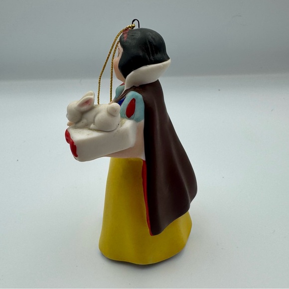 Snow White Porcelain Ornament Schmid 4.5 in 1980s Vintage Disney Princess - Picture 2 of 6